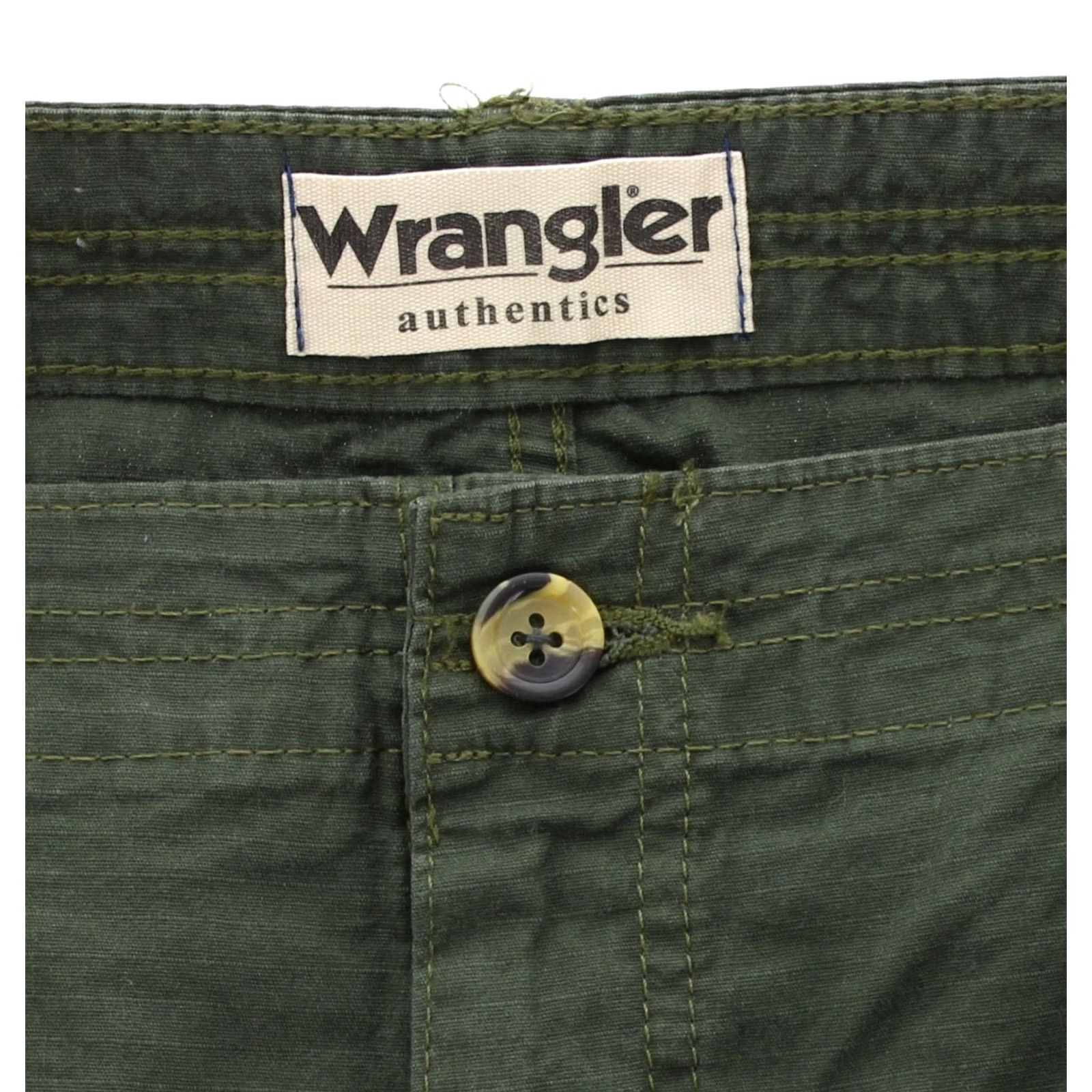 Wrangler Wrangler Authentics Men's Cargo Shorts Big & Tall Lightweight Rip-Stop 7-Pocket OD Green 44in Waist Casual Travel Workwear 10" Inseam Mens Size US 44 / EU 60 - 4 Thumbnail