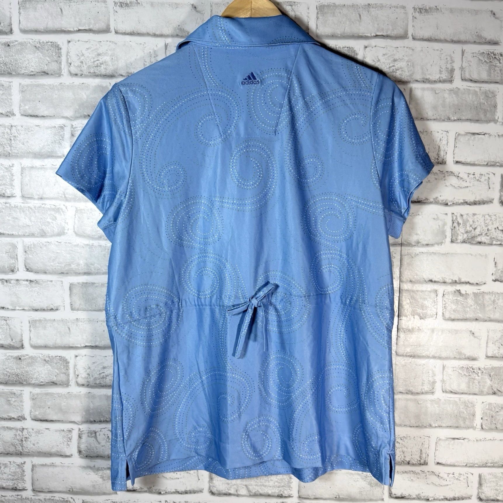 Adidas VINTAGE Adidas Climacool Women's Golf Polo Shirt Athletic Fit Size L Blue Activewear Size L / US 10 / IT 46 - 5 Thumbnail