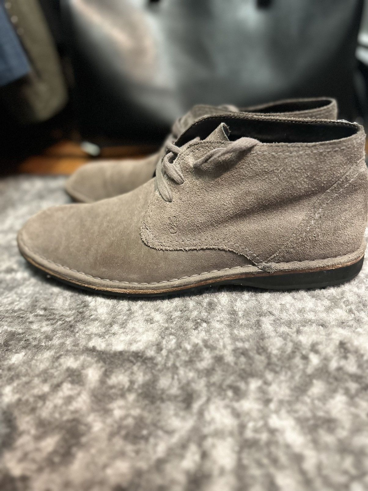 John Varvatos John Varvatos Hipster Chukka Grey Suede Size US 10 / EU 43 - 3 Thumbnail