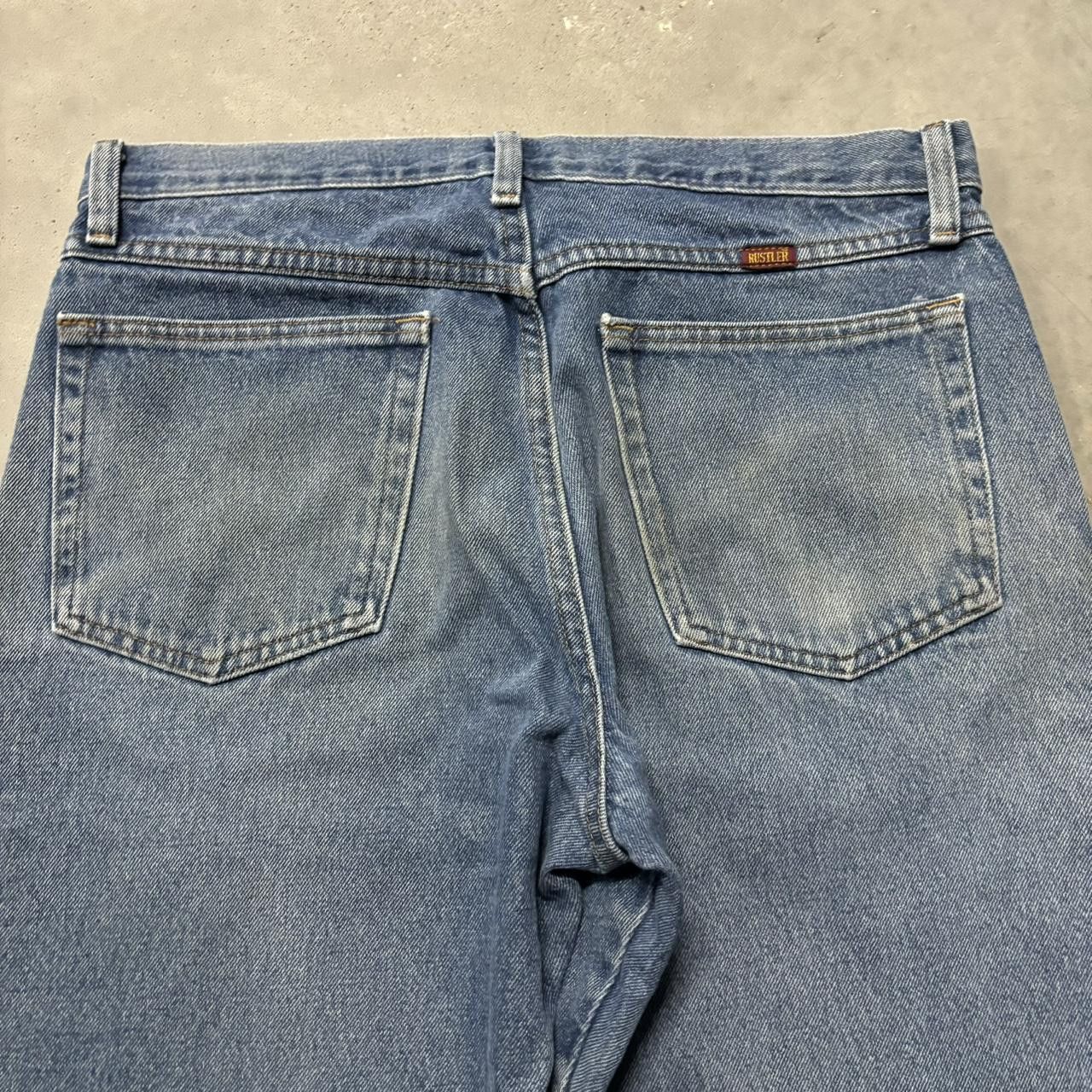 Japanese Brand × Vintage Crazy Vintage Y2K/2000s Grunge Faded Medium Wash Denim Jeans! Size US 33 - 7 Thumbnail