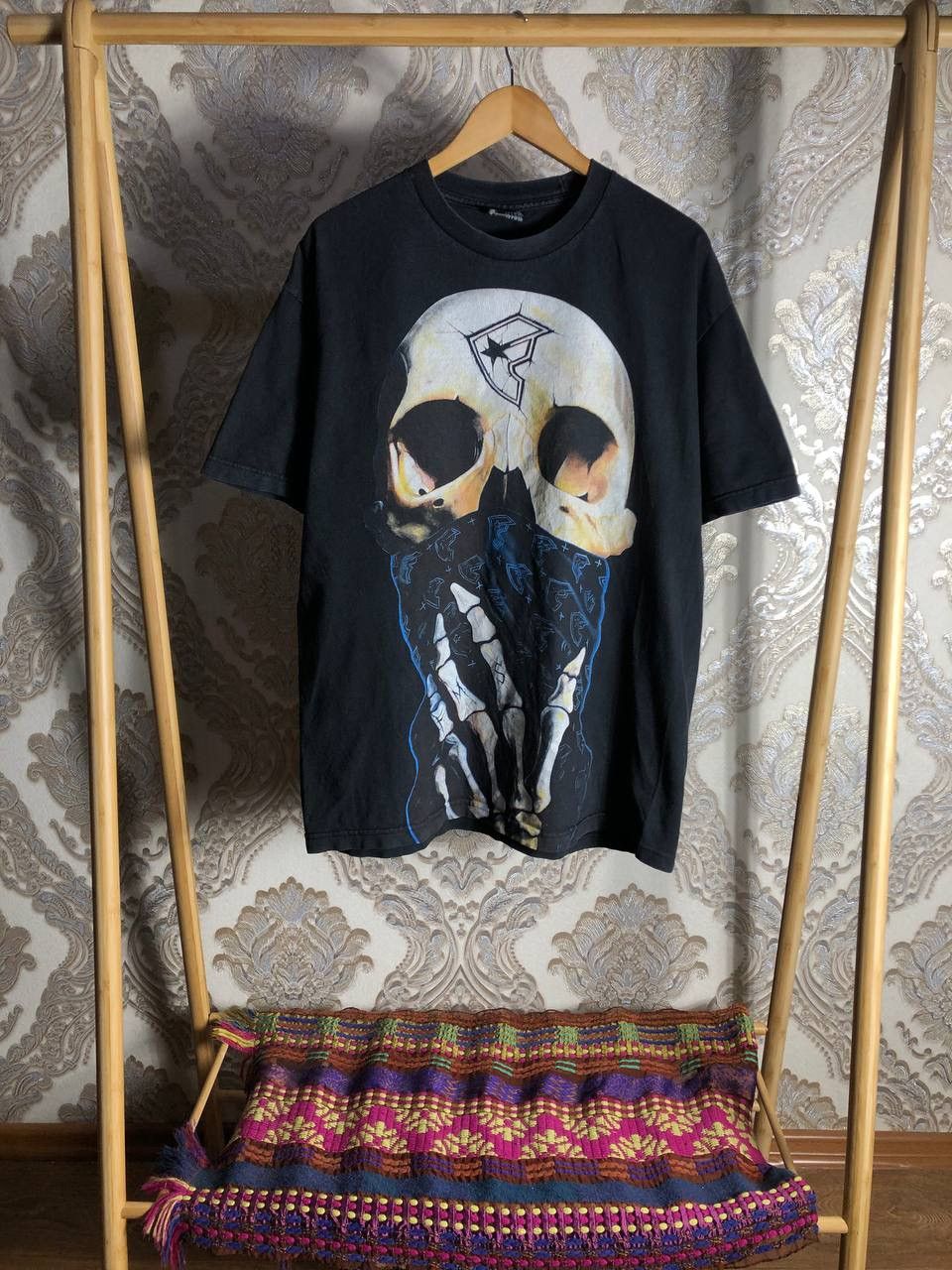 Harley Davidson VINTAGE BIG LOGO SKULL RETRO T-SHIRT METAL PUNK Y2K 90s USA Size US XL / EU 56 / 4 - 1 Thumbnail