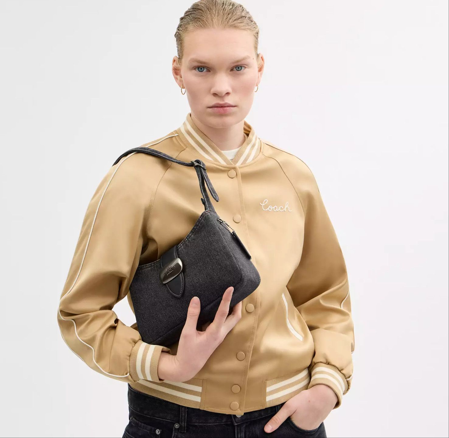 Coach Eliza Shoulder Bag In Signature Denim CAK45 Size ONE SIZE - 11 Thumbnail