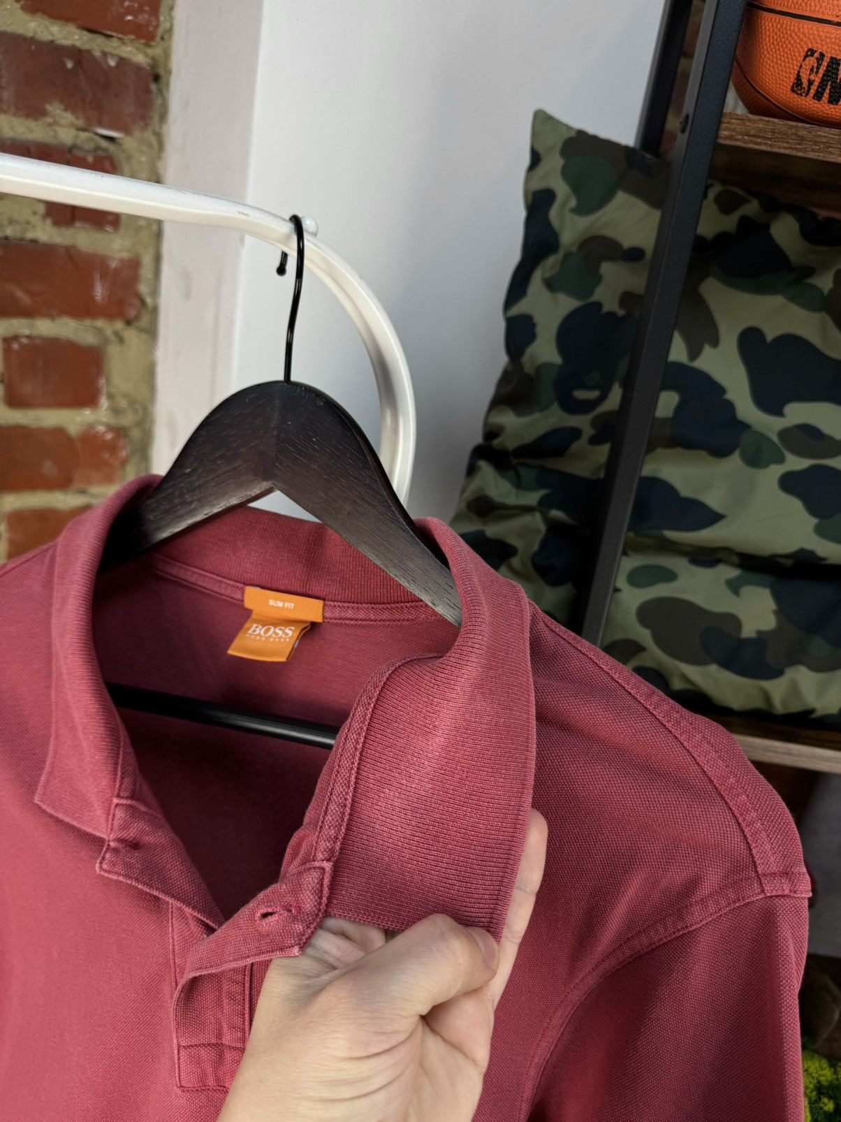 Hugo Boss HUGO BOSS Orange Pascha Garment Dyed Short Sleeve Polo Shirt Size US XL / EU 56 / 4 - 9 Thumbnail
