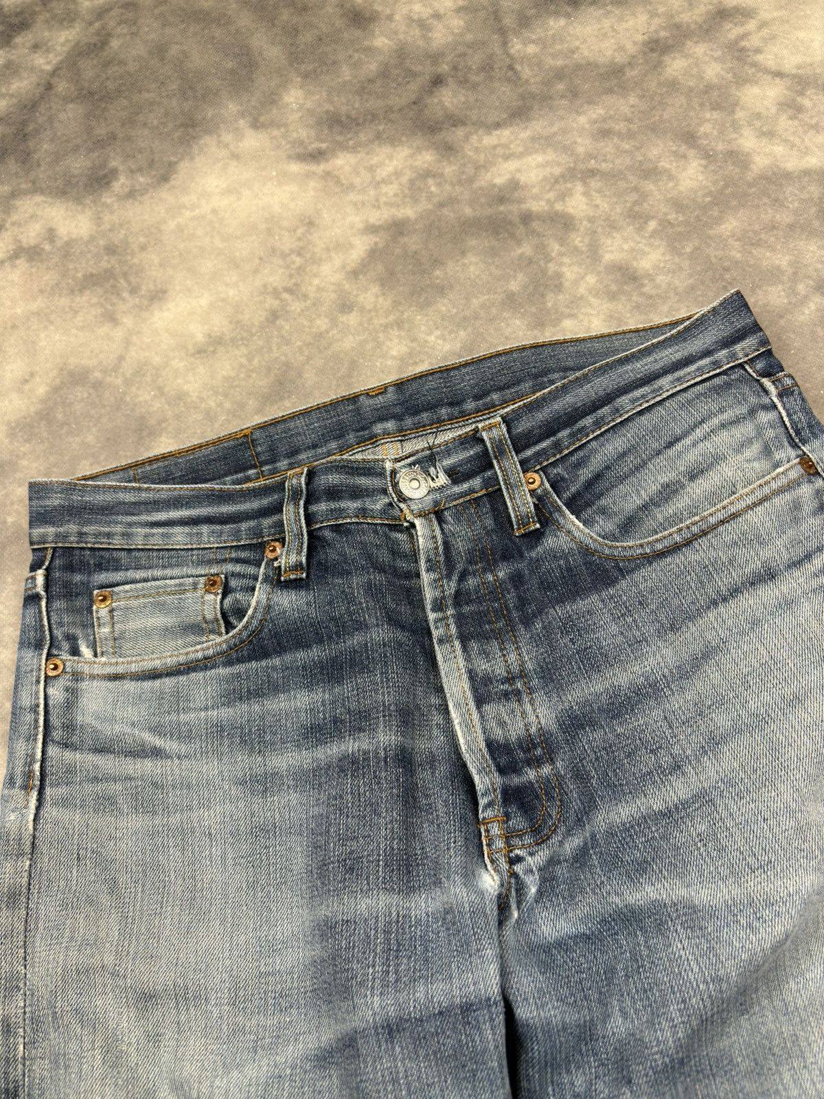 Levi's × Vintage 90s 80sVintage LEVI’S 501 Blue Wash Denim Pants Selvedge Size US 32 / EU 48 - 7 Thumbnail