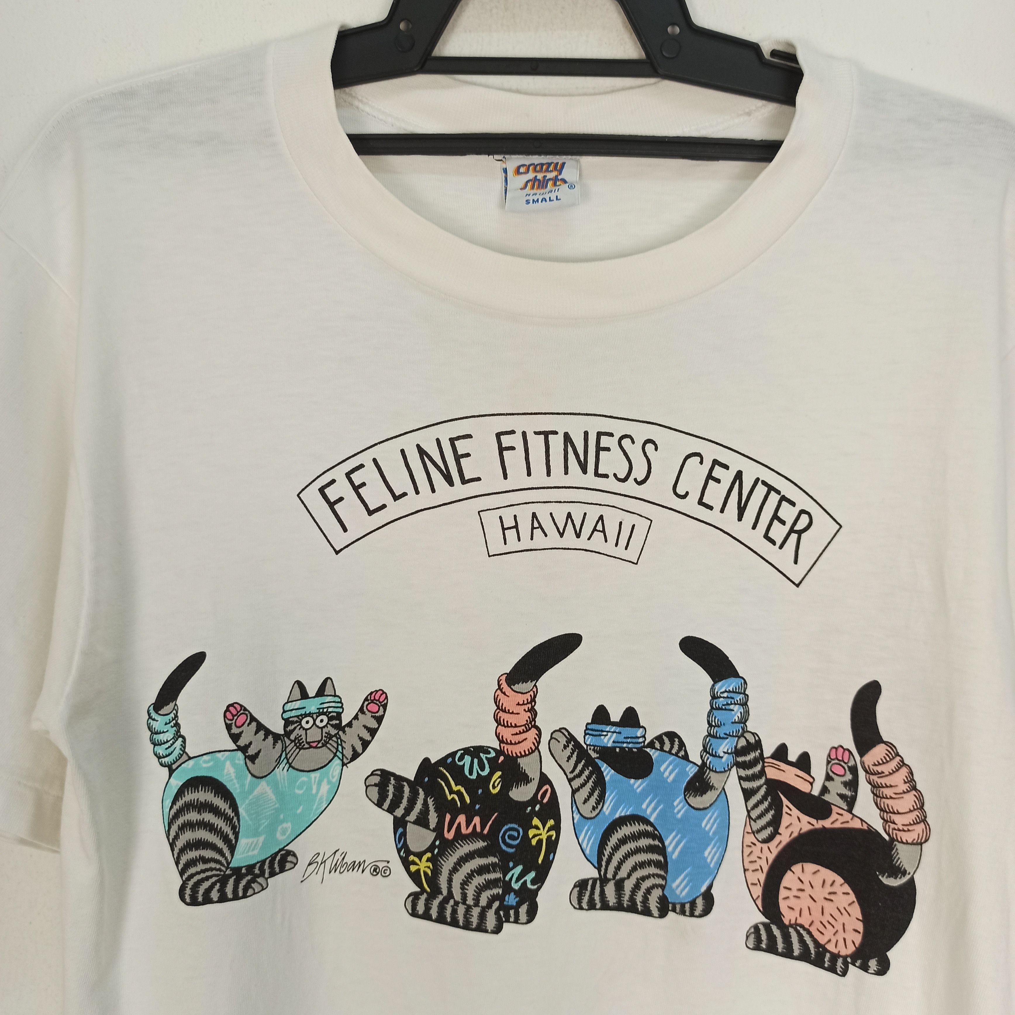 Vintage Vintage Cats Crazy Shirt Aerobics BK Kliban promo tshirt Size US S / EU 44-46 / 1 - 2 Thumbnail