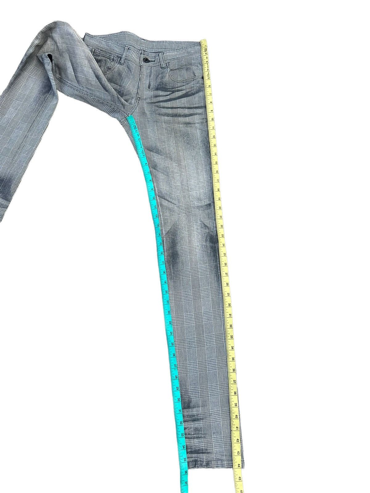 Black Barrett Neil Barrett Black Barret Japan Made Stretch Checks Skinny Size US 29 - 5 Thumbnail