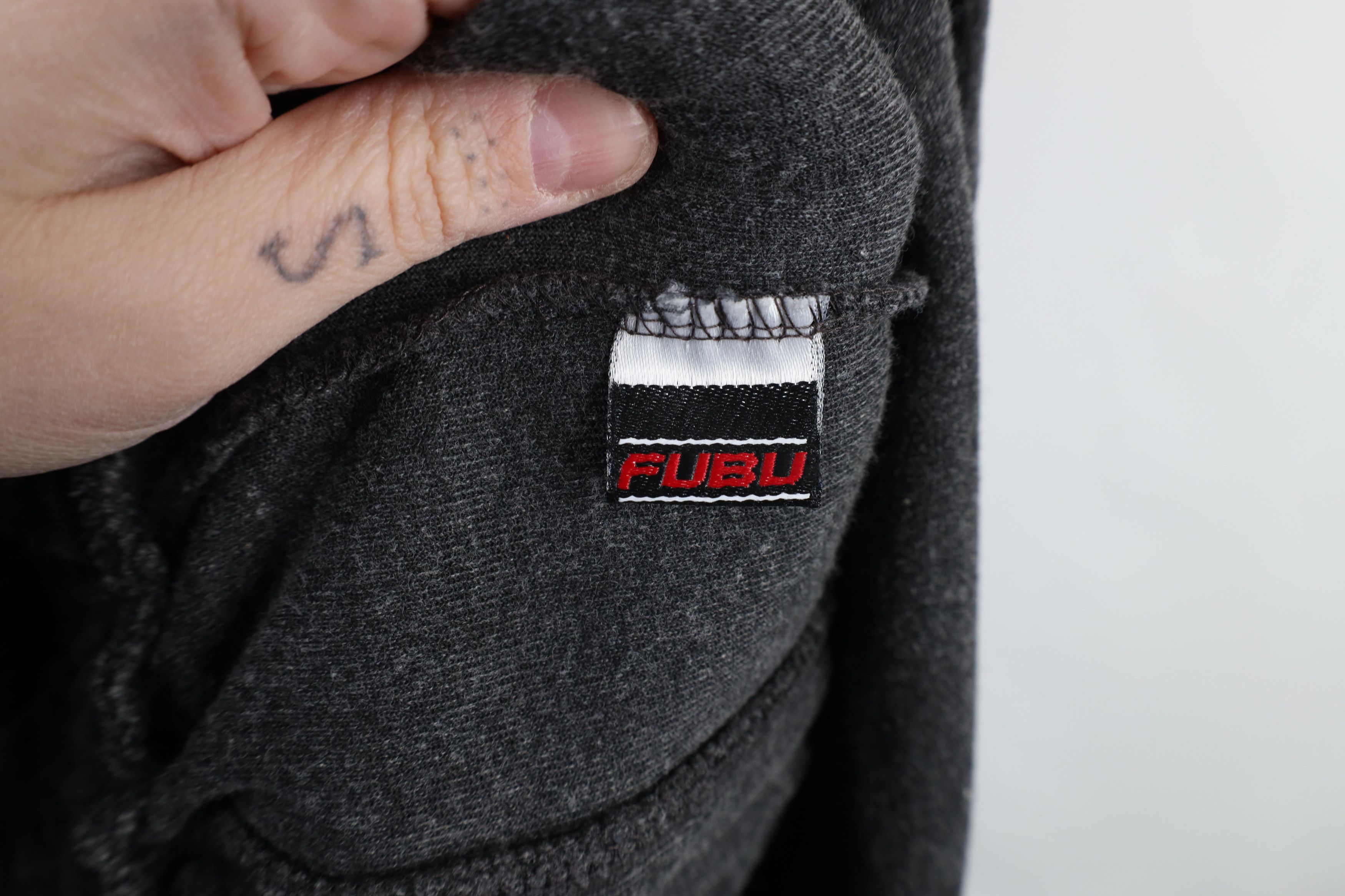 Fubu × Vintage Vintage 90s Y2K FUBU Script Baggy Fit Velour Jacket Gray Size US XXL / EU 58 / 5 - 9 Thumbnail