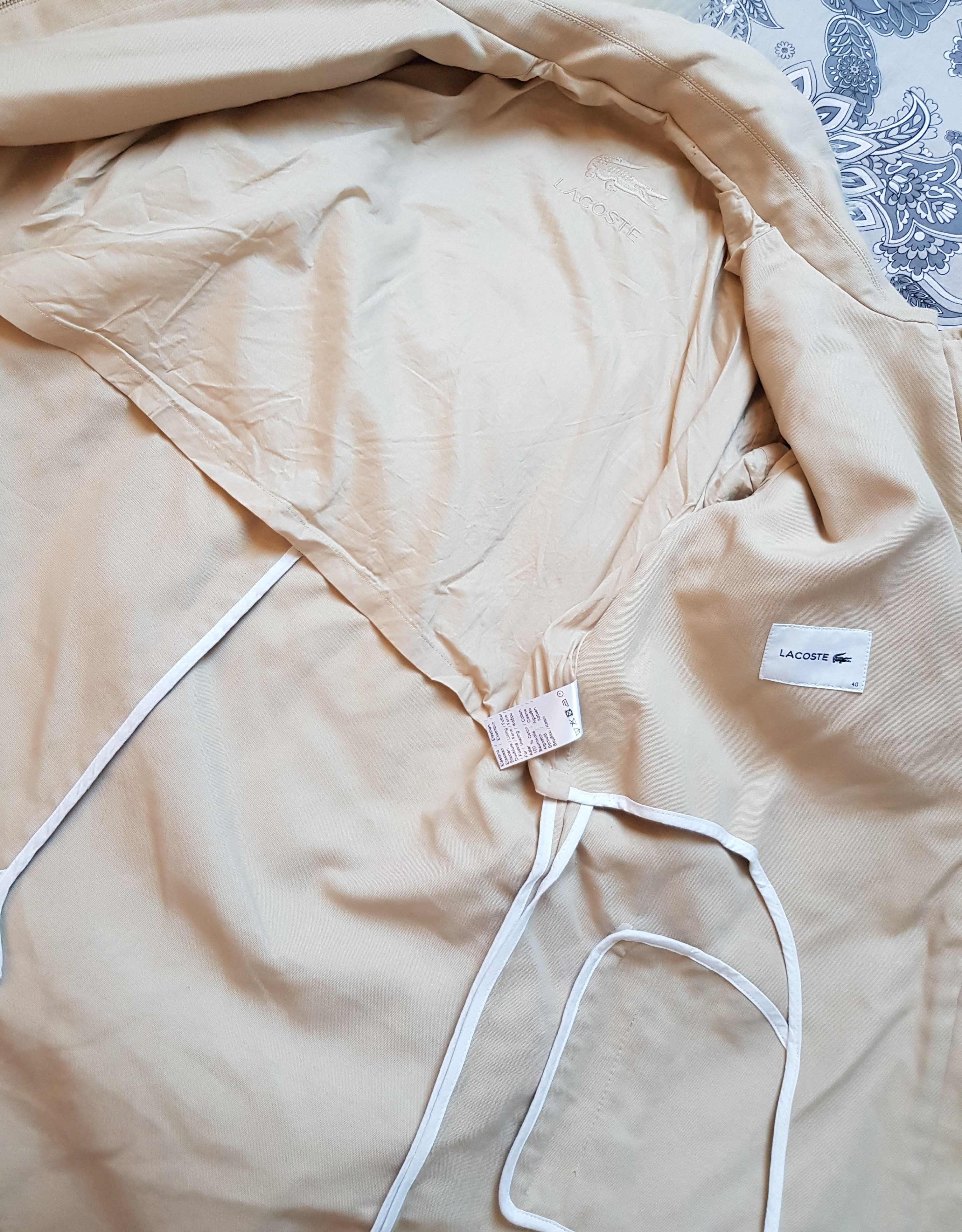 Lacoste Beige cotton Lacoste coat Size L / US 10 / IT 46 - 10 Thumbnail