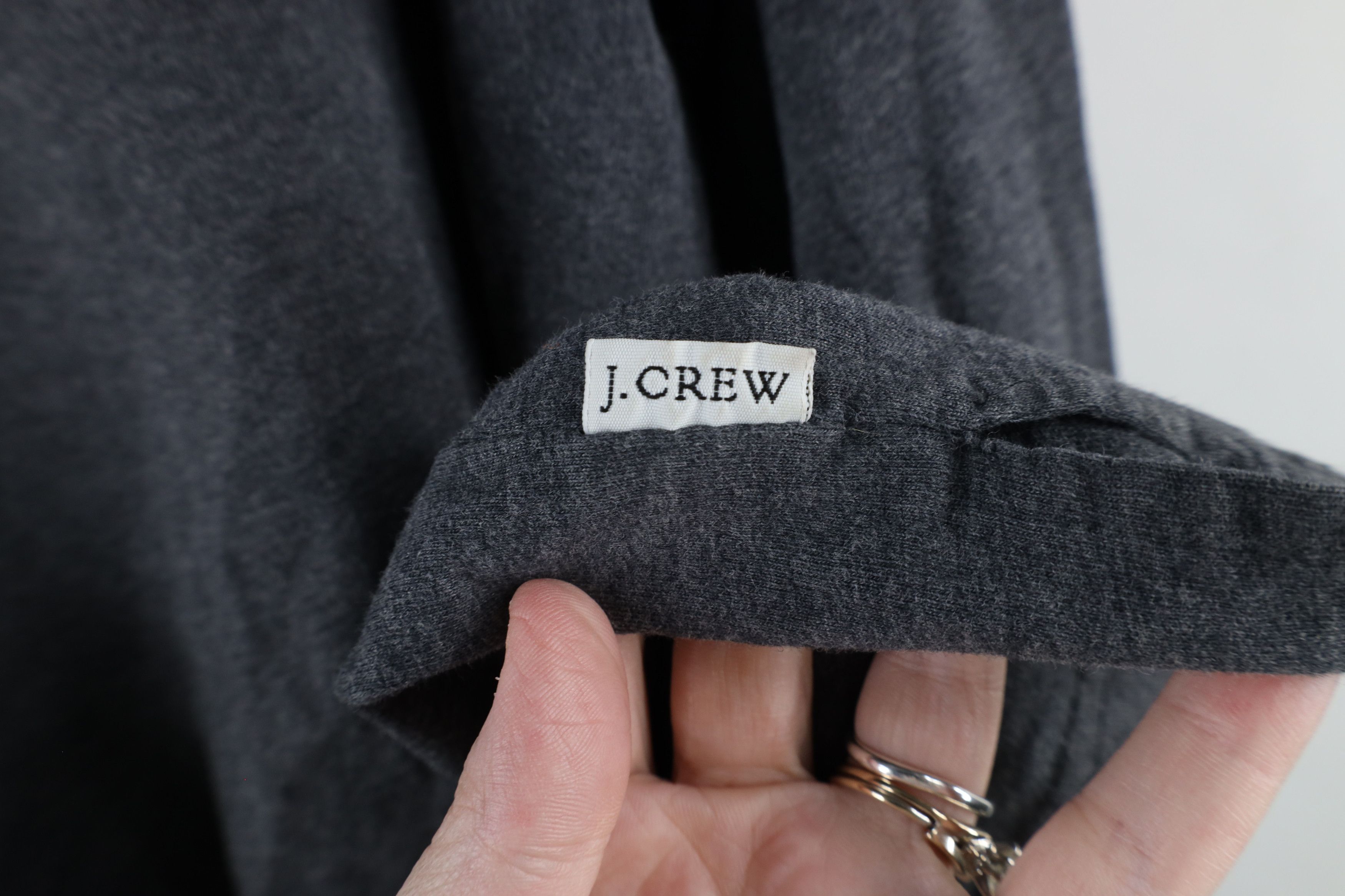 J.Crew × Vintage Vintage 90s J Crew Striped Long Sleeve T-Shirt Gray USA Size US L / EU 52-54 / 3 - 8 Thumbnail