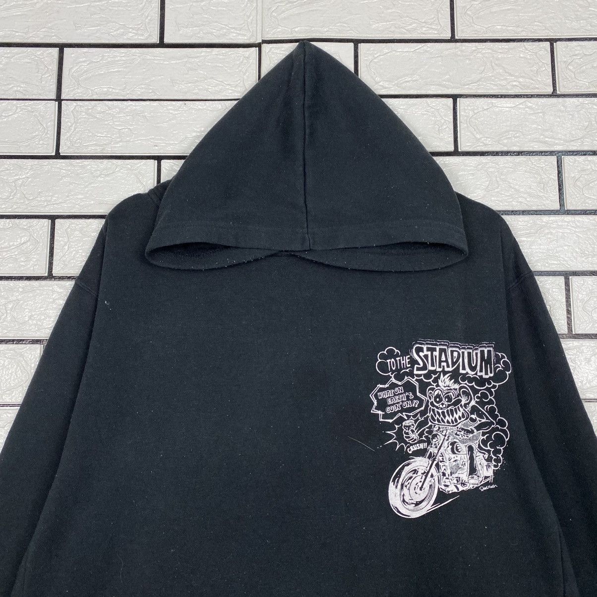 Japanese Brand Vintage Hoodie Pull Over Cartoon Punk Design Biker Size US L / EU 52-54 / 3 - 4 Thumbnail