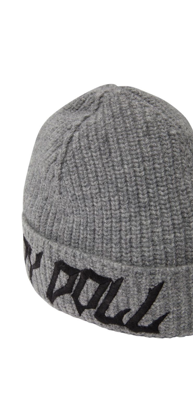 【美品】CELINE BEANIE IN RIBBED WOOL Celine Embroidered Knit Wool Beanie Black - FW21 - US