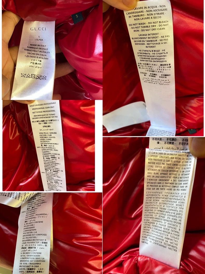 Gucci GucciCooperative limited down embroidered full Logo leather Size US S / EU 44-46 / 1 - 8 Thumbnail