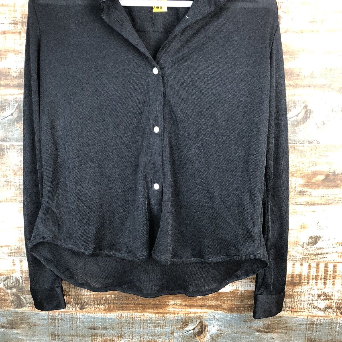 Homespun Knitwear × Japanese Brand Zada New York Black Cardigan Knitwear Hoodie #A1675 Size M / US 6-8 / IT 42-44 - 6 Thumbnail