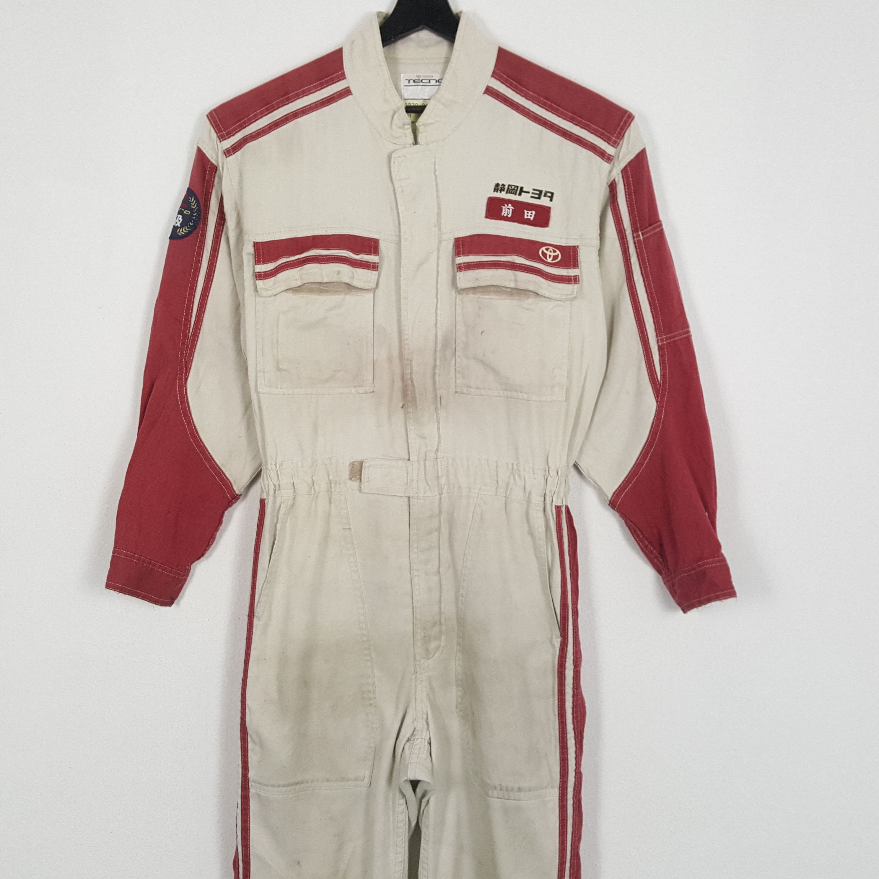 Japanese Brand × Vintage TOYOTA TECNO Japanese Motorsports Coverall Jacket Size US M / EU 48-50 / 2 - 5 Thumbnail