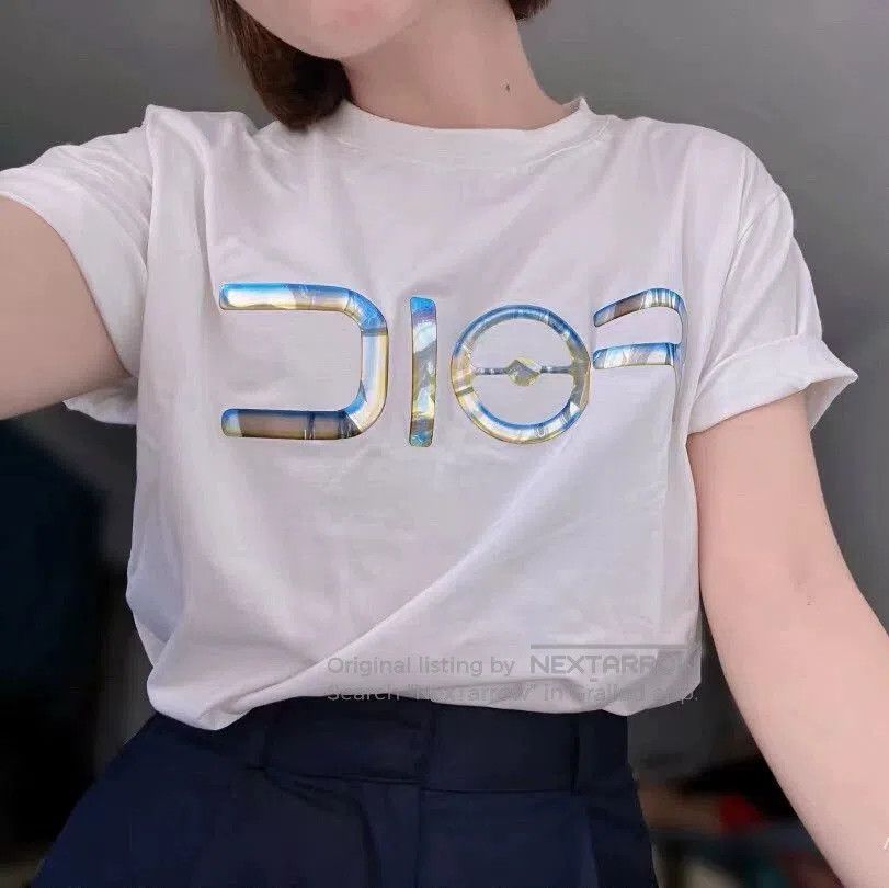 Dior white dior logo cotton t-shirt size small. Size US S / EU 44-46 / 1 - 9 Thumbnail