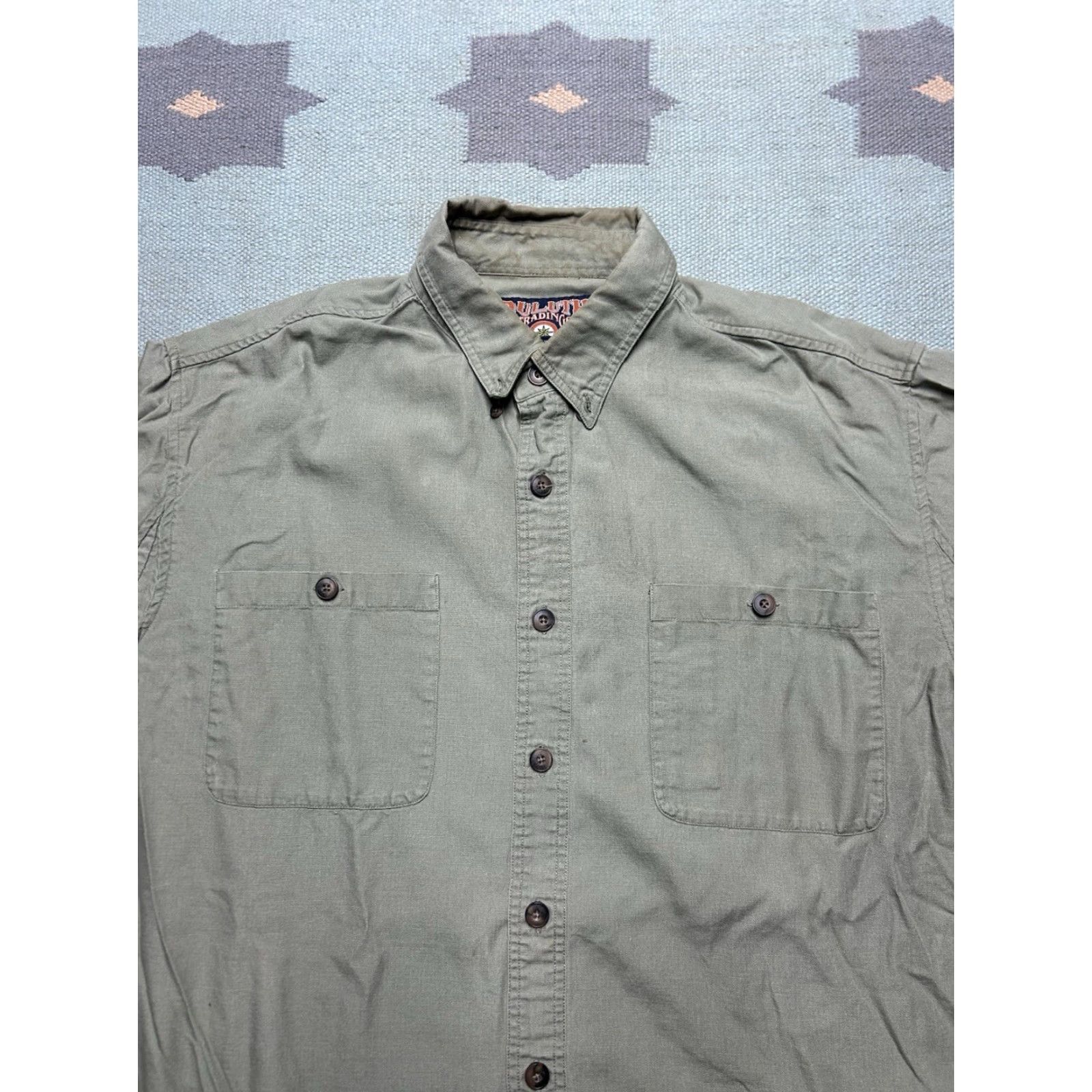 Vintage Duluth Duluth Trading Long Sleeve Button Shirt Cotton Canvas Work Men’s XL Tall Beige Size US XL / EU 56 / 4 - 7 Thumbnail