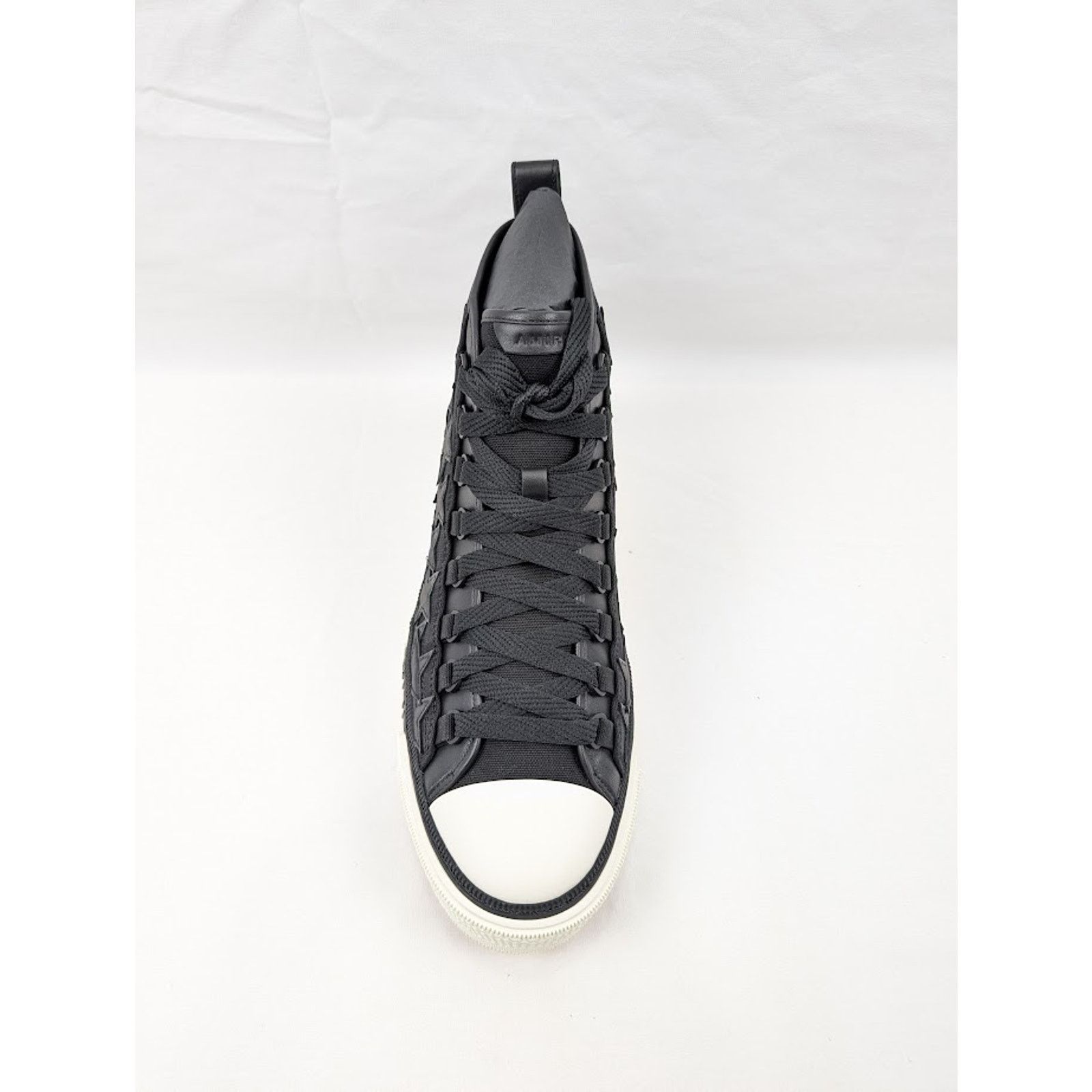 Amiri o1rshd1 Stars Court Hi-Top Sneakers in Black/White Size US 14 / EU 47 - 8 Thumbnail