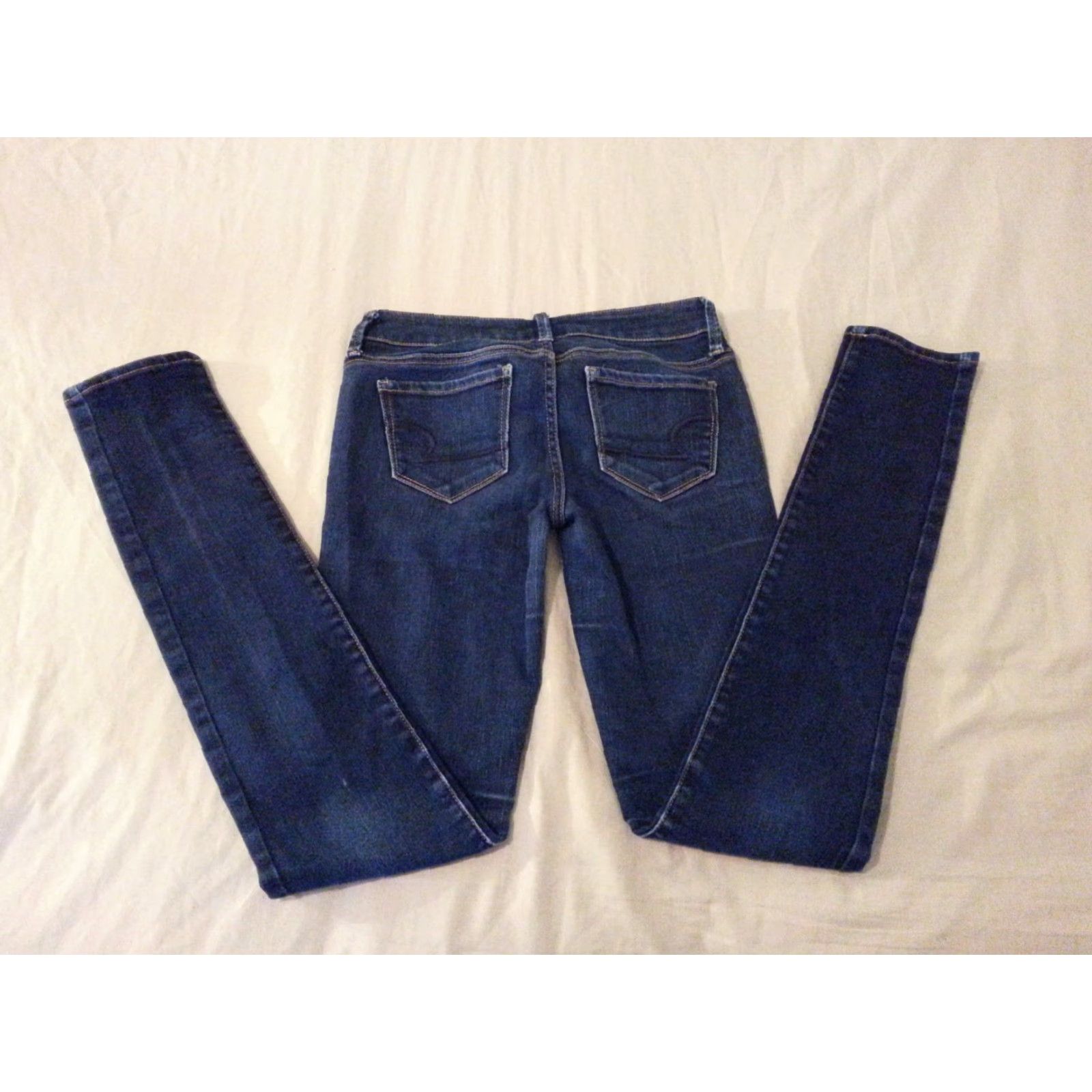 American Eagle Outfitters Womens American Eagle Outfitters Jeans Skinny 4 Denim Blue 31 Inseam Womens Regular 4 Jeans Skinny Denim Blue Size 27" / US 4 / IT 40 - 3 Thumbnail