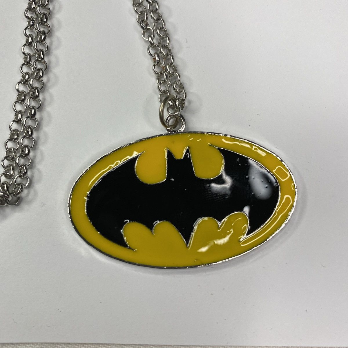 Other Batman Pendant Necklace Yellow Black Charm Cosplay New 20in Size ONE SIZE - 3 Thumbnail