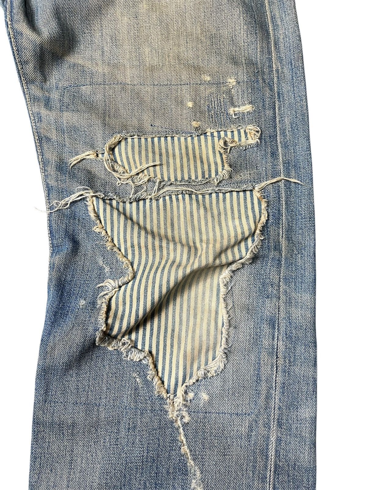 Designer × Japanese Brand × Levi's Vintage Clothing Kurt Cobain style levis patchwork Distressed faded Jeans Size US 30 / EU 46 - 5 Thumbnail