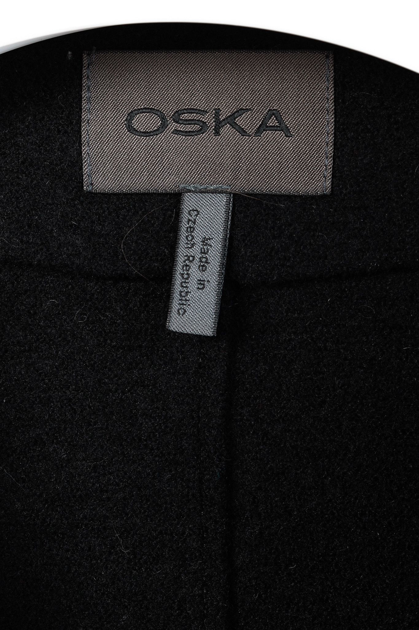 Other Oska Black Boiled-Wool Oversized Flyaway-Collar Coat Size S / US 4 / IT 40 - 4 Thumbnail