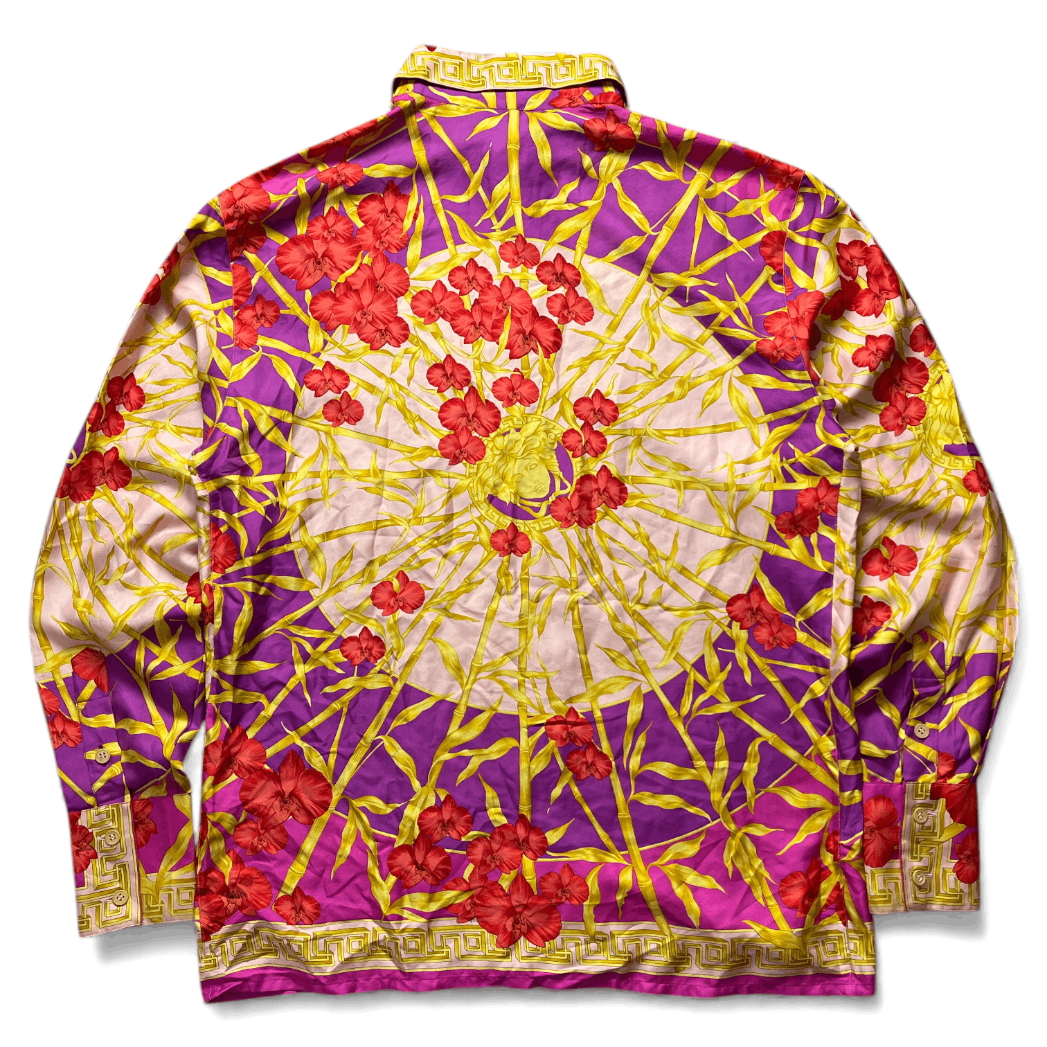 Versace Vintage Gianni Versace medusa floral bamboo silk shirt Size US M / EU 48-50 / 2 - 2 Thumbnail