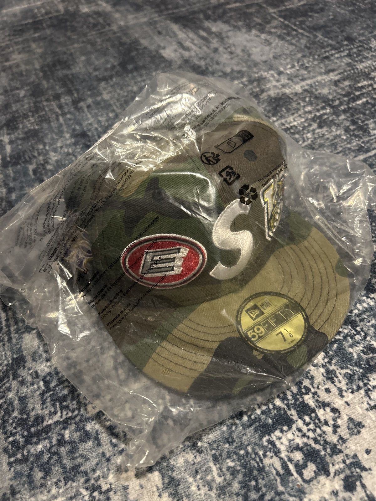 Supreme Supreme Gold Cross S Logo New Era Cap (Real Tree Camo