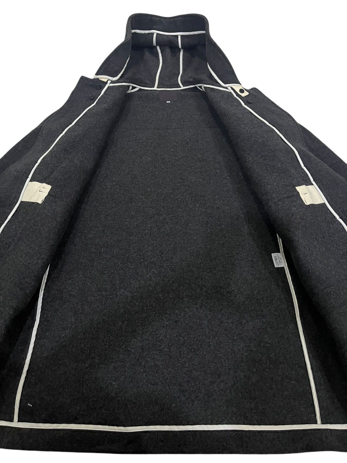 Designer × Japanese Brand × Takeo Kikuchi 🇯🇵 TAKEO KIKUCHI WOOL DUFFLE LONG COAT/JACKET Size US M / EU 48-50 / 2 - 8 Thumbnail