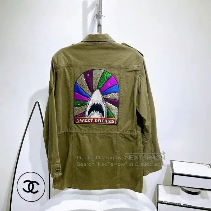 Yves Saint Laurent Saint Laurent Green Cotton Women's Jacket . Size M / US 6-8 / IT 42-44 - 1 Thumbnail