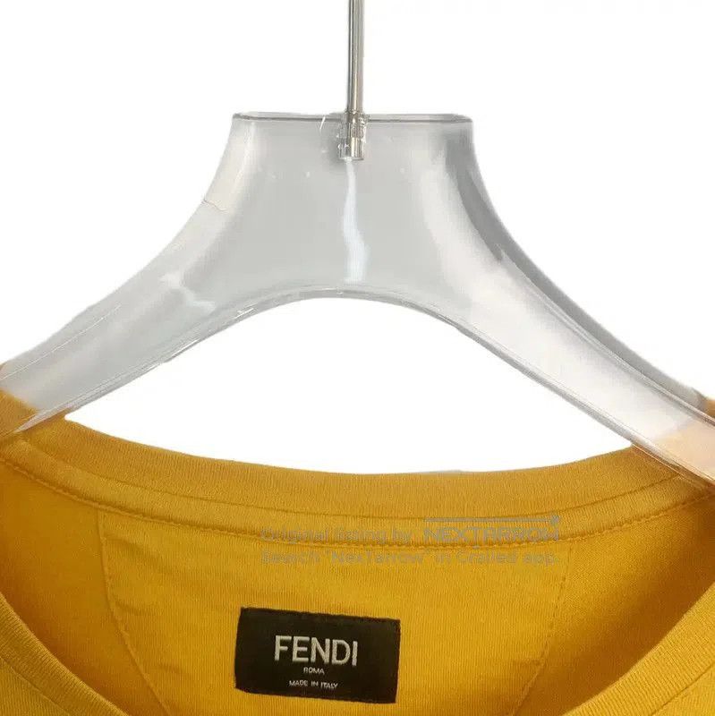 Fendi Fendi Yellow Graphic Women's T-Shirt . Size S / US 4 / IT 40 - 2 Thumbnail