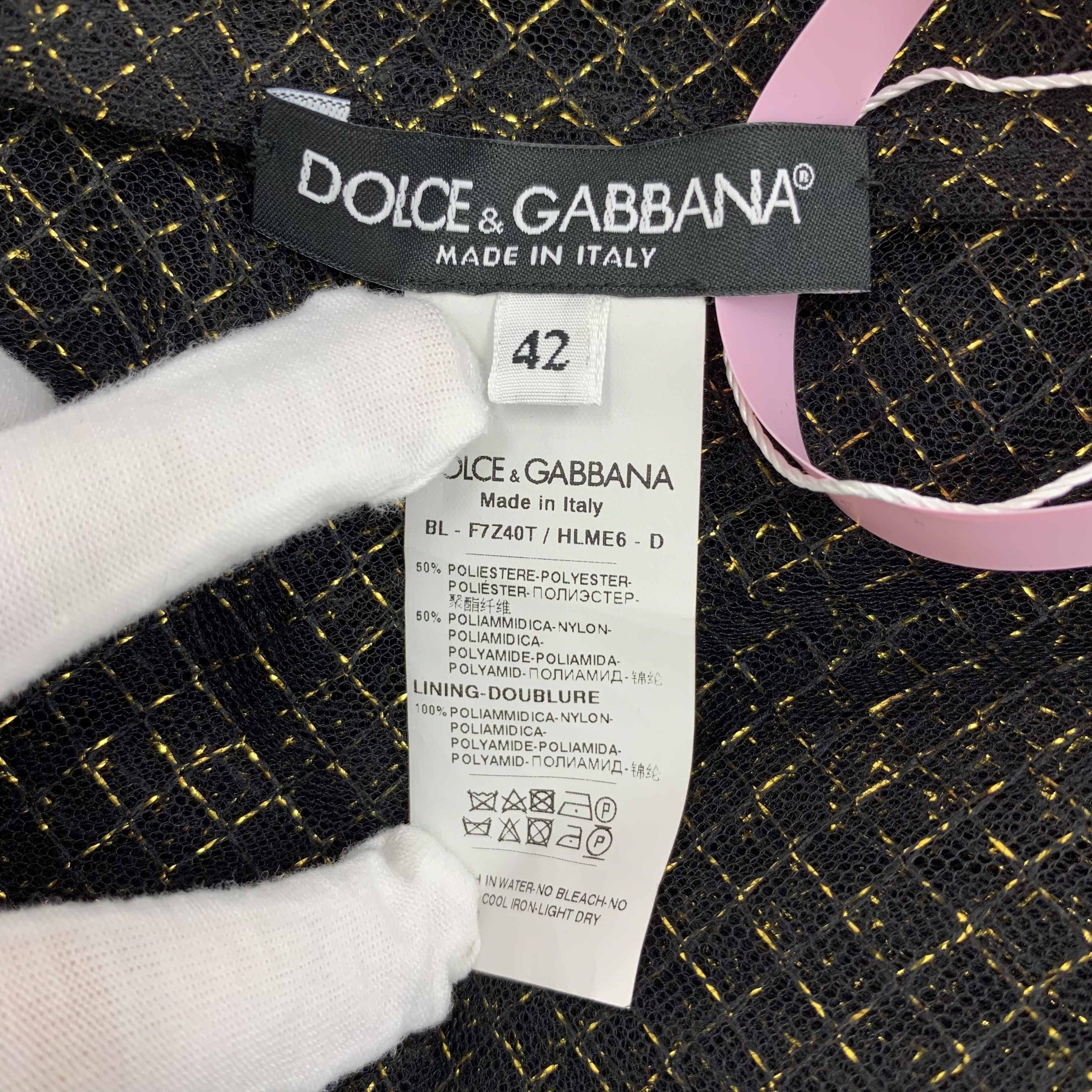 Dolce & Gabbana Dolce & Gabbana Black Sleeve Blouse (Size L) Size M / US 6-8 / IT 42-44 - 2 Thumbnail