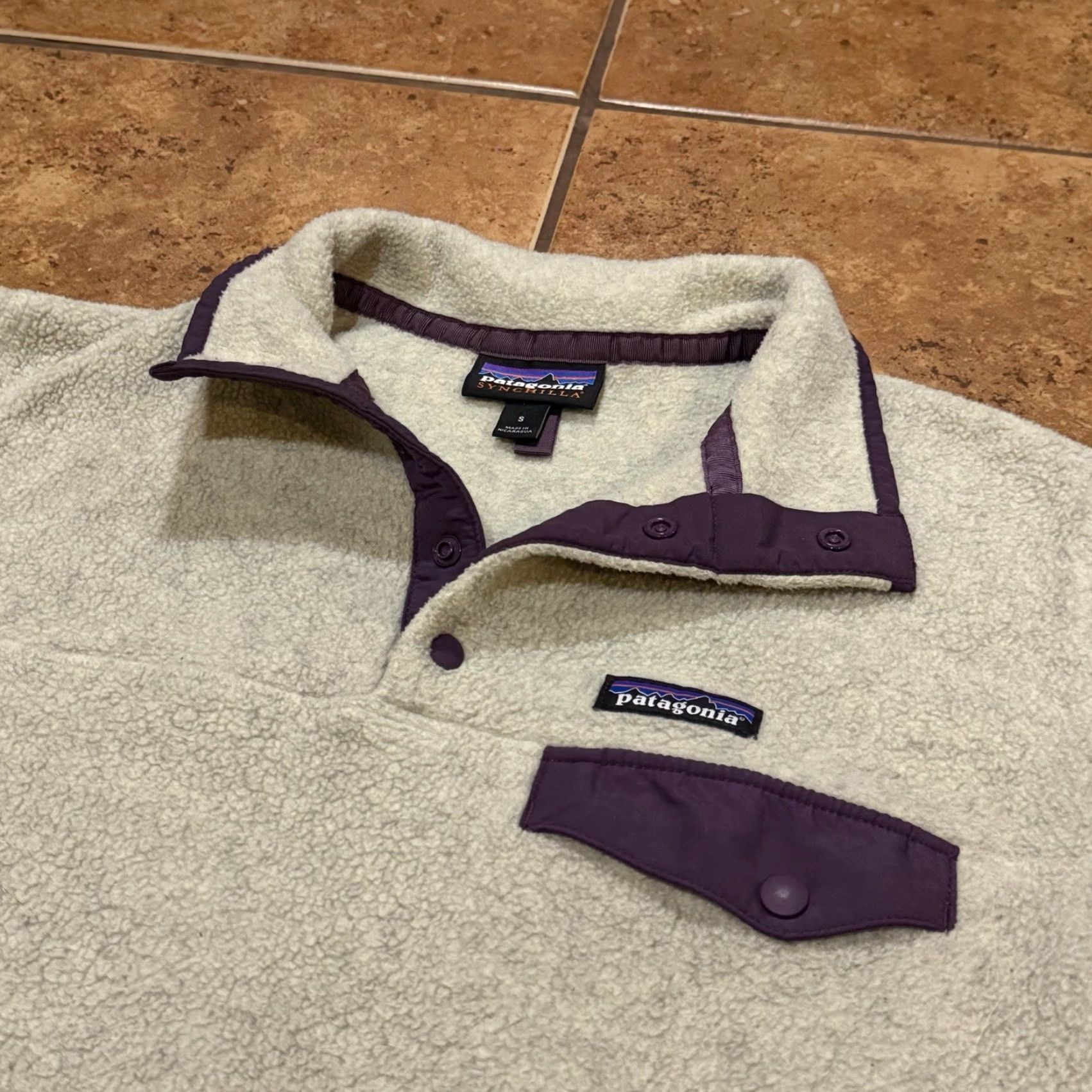 Patagonia VINTAGE Patagonia Snap-T Fleece Jacket Grey Pullover Sweater Mens Small Synchilla VTG Size US S / EU 44-46 / 1 - 3 Thumbnail