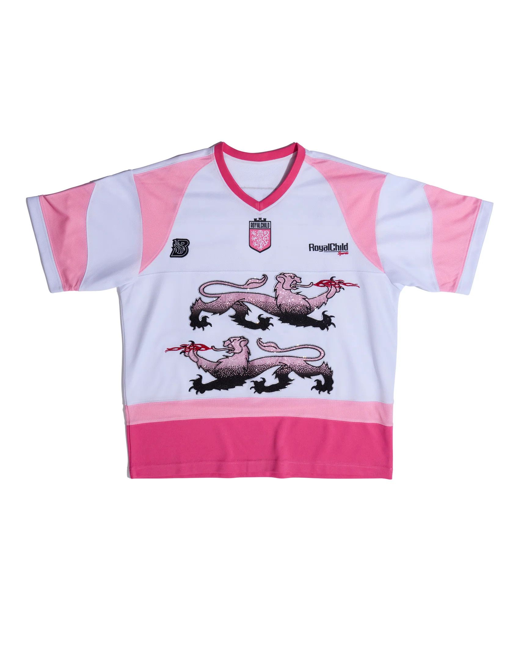 Birth of Royal Child Birth of Royal Child 'Double Lions' Pink Jersey Size US XL / EU 56 / 4 - 1 Thumbnail