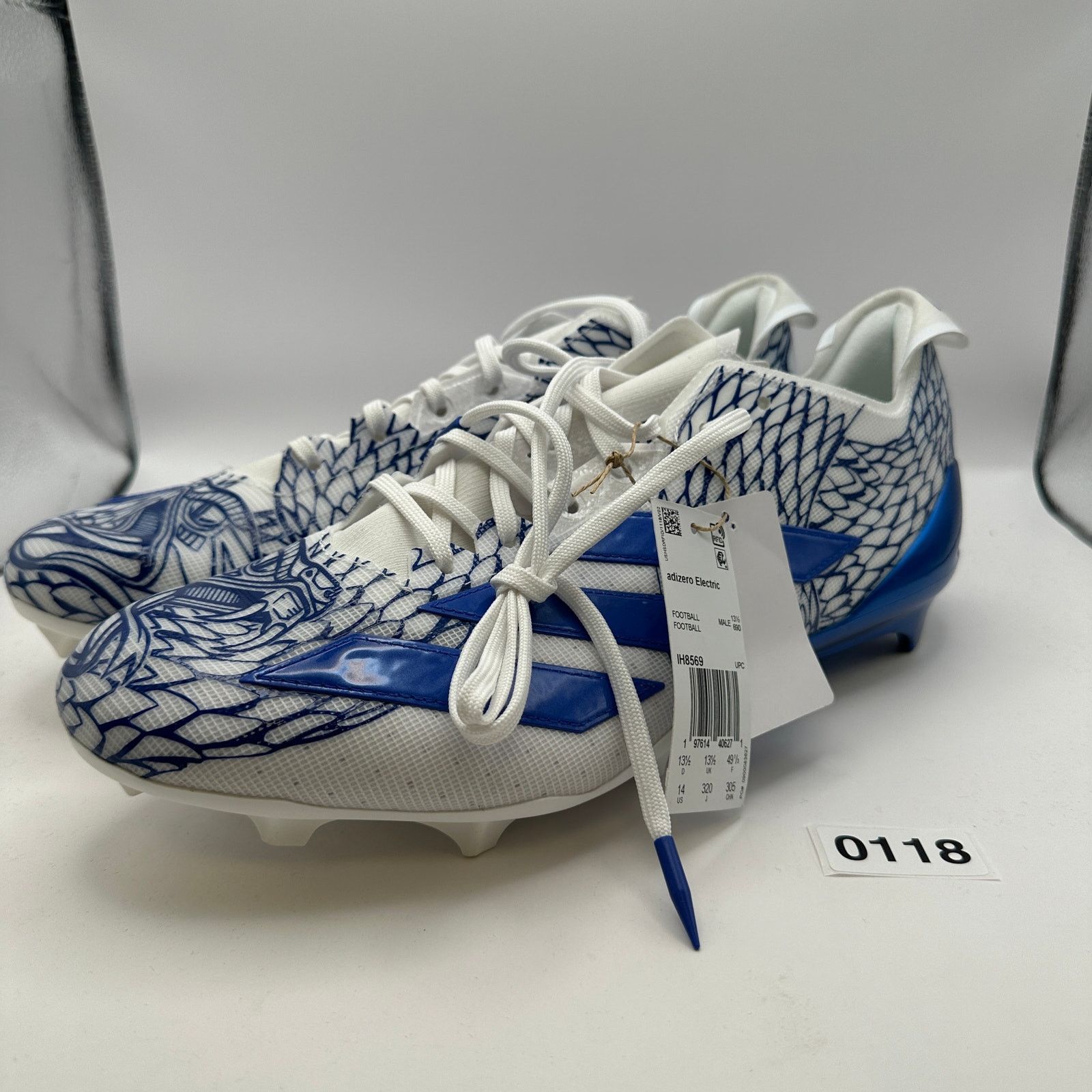 Adidas ADIDAS Adizero Mens 14 Electric Football Cleats Graffiti Size US 14 / EU 47 - 1 Thumbnail
