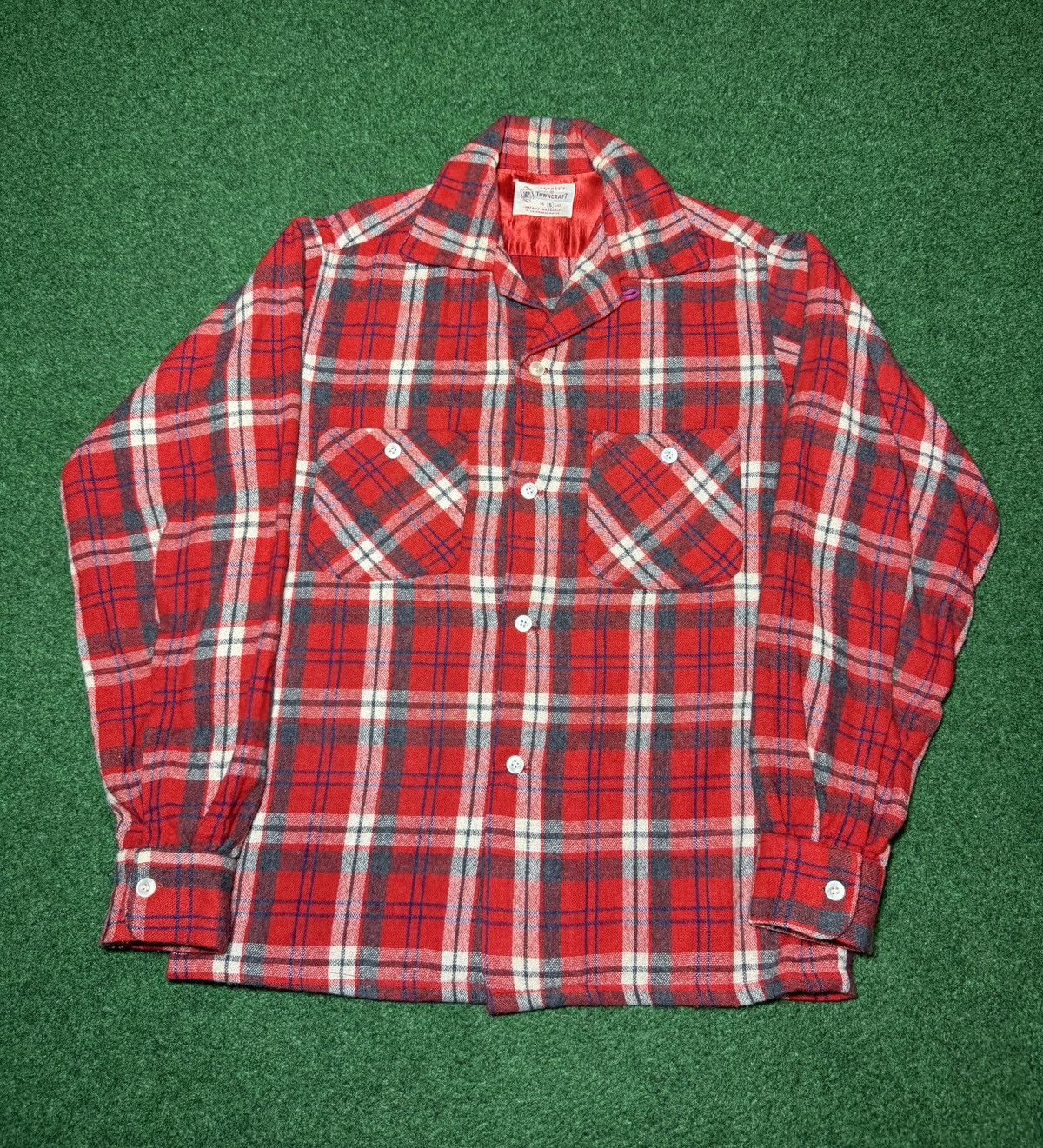 Towncraft Vintage 90s Pennys Towncraft Flannel Plaid Button Up Shirt Size US S / EU 44-46 / 1 - 1 Thumbnail