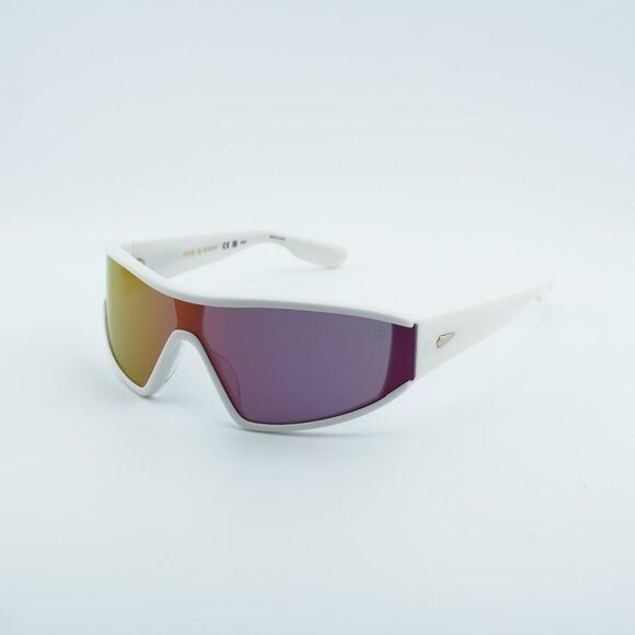 Rag & Bone Rag & Bone RNB6003/S 0VK6 TE Sunglasses White Shield Frame Size ONE SIZE - 1 Thumbnail