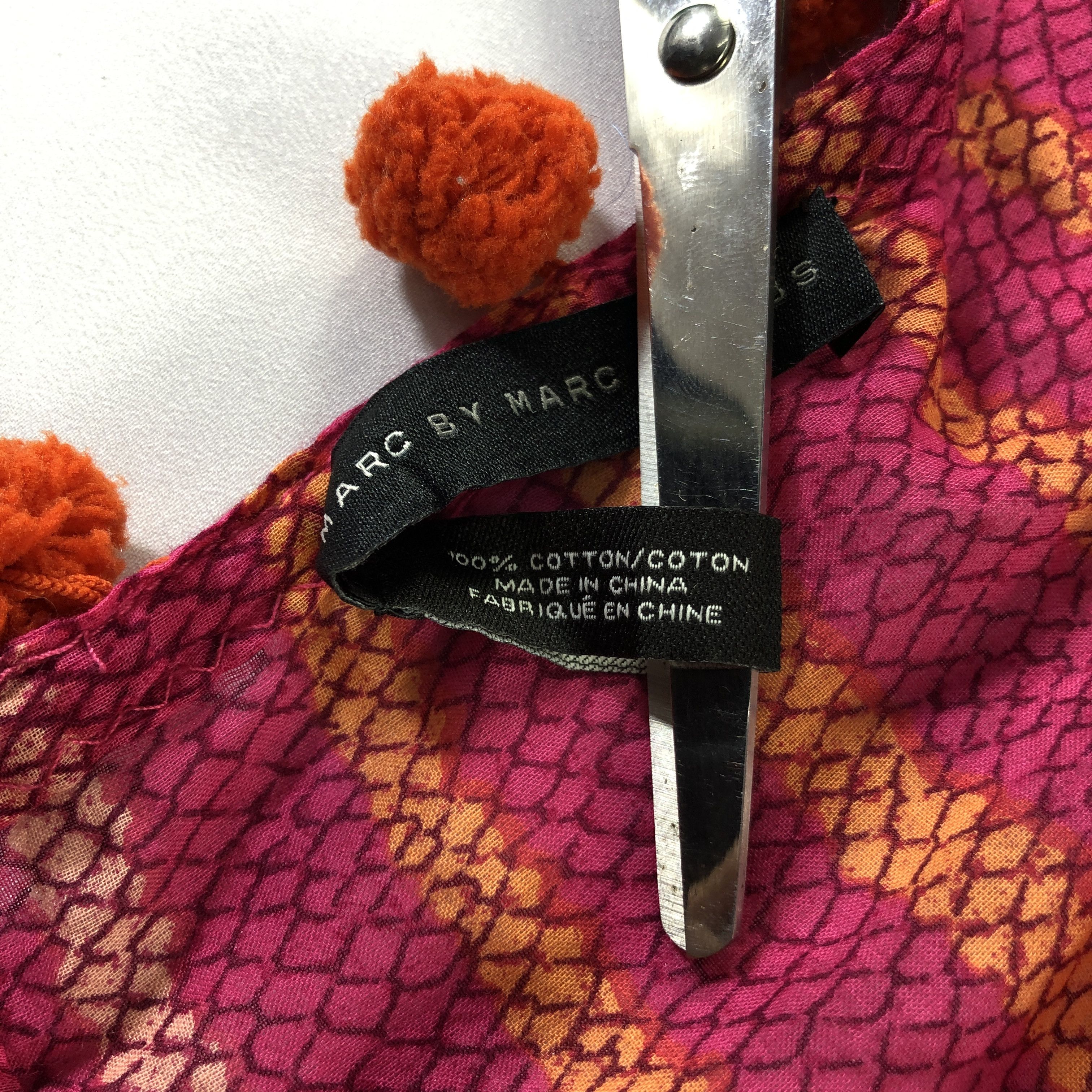 Marc Jacobs Marc Jacobs Oversized Cotton Scarf Muffler Wrap V2963 Size ONE SIZE - 6 Thumbnail