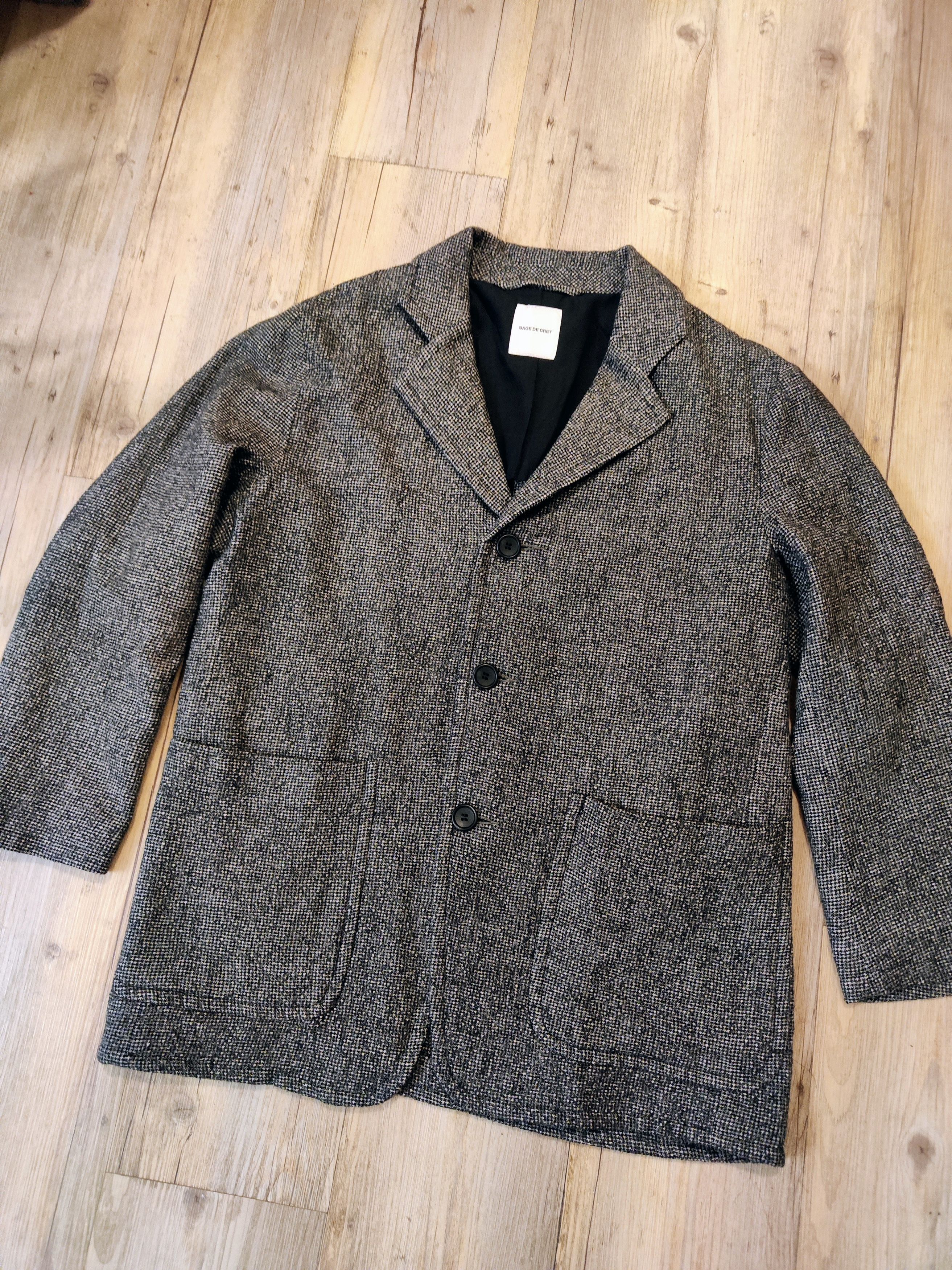 Sage De Cret Houndstooth wool jacket.Like Uma Wang or Martin Margiela. Size US L / EU 52-54 / 3 - 4 Thumbnail