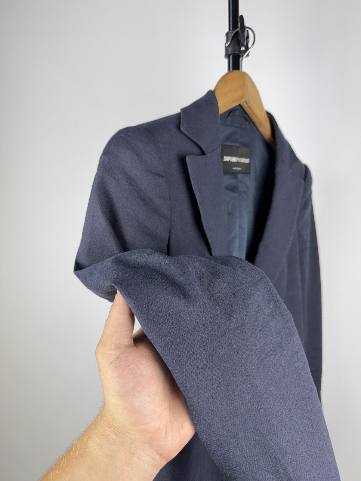 Emporio Armani Vintage Luxury 00s Emporio Armani Blue Blazer Retro 38 size Size S / US 4 / IT 40 - 6 Thumbnail