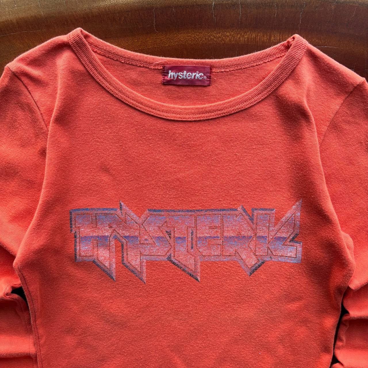 Hysteric Glamour Hysteric Glamour Y2K Chrome Logo Orange Longsleeve Tee Size US XS / EU 42 / 0 - 3 Thumbnail