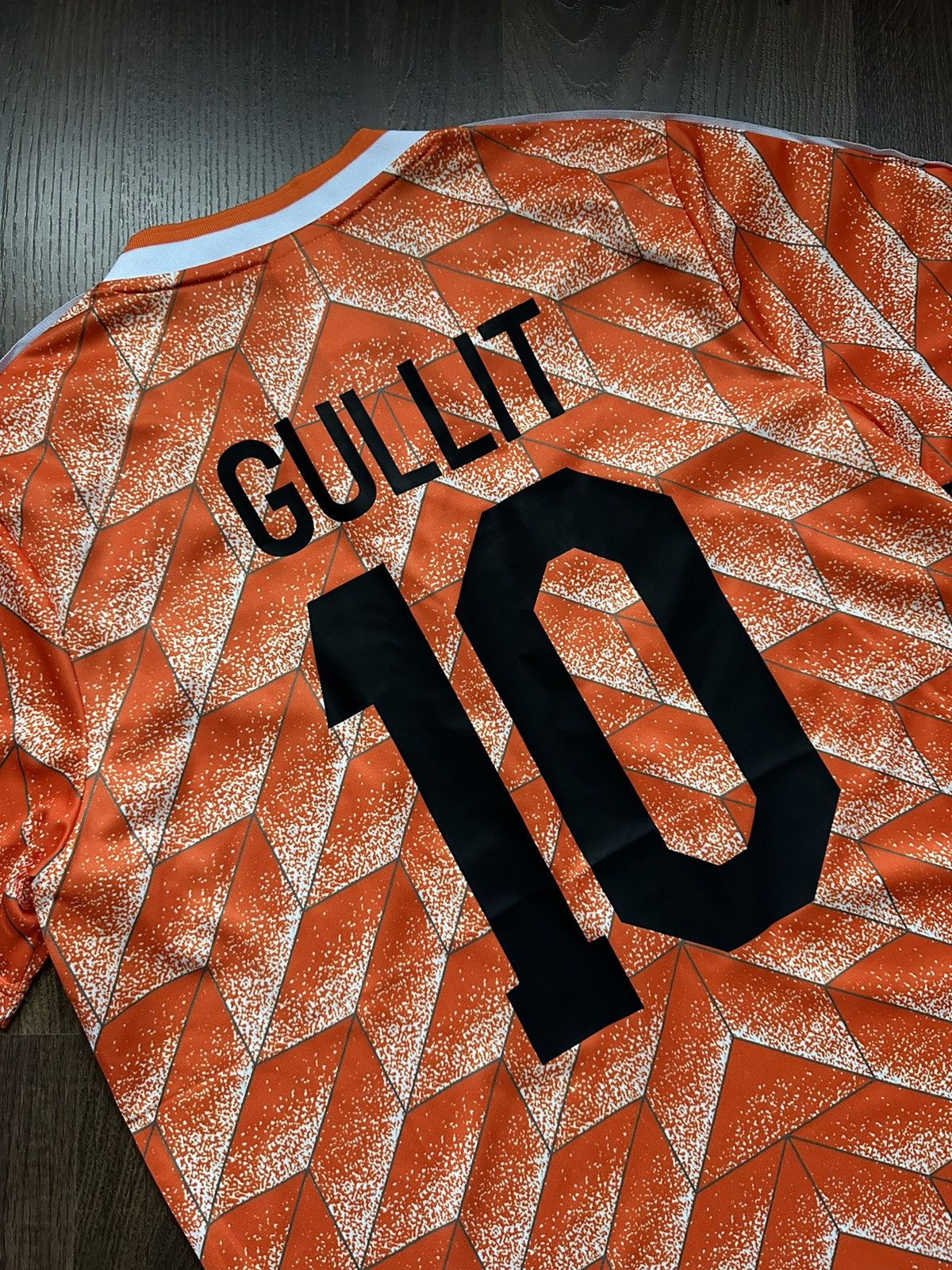 Vintage Retro Soccer Jersey Adidas Nederlands Gullit M 90s