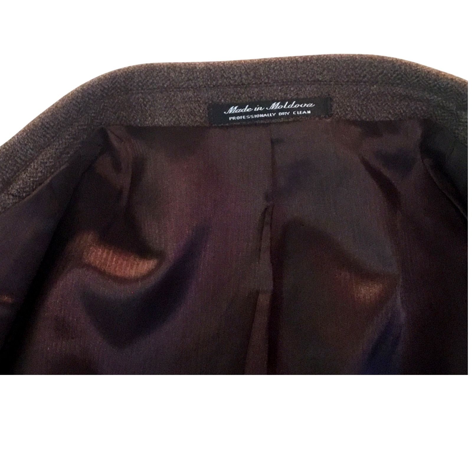 Other Calvin America Brown Herringbone Wool Sport Coat Size US M / EU 48-50 / 2 - 8 Thumbnail