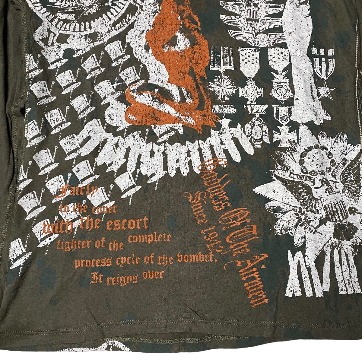 If Six Was Nine 2000's Rattle Trap Tribal Tattoo Cross Poem Longsleeve Size US M / EU 48-50 / 2 - 3 Thumbnail