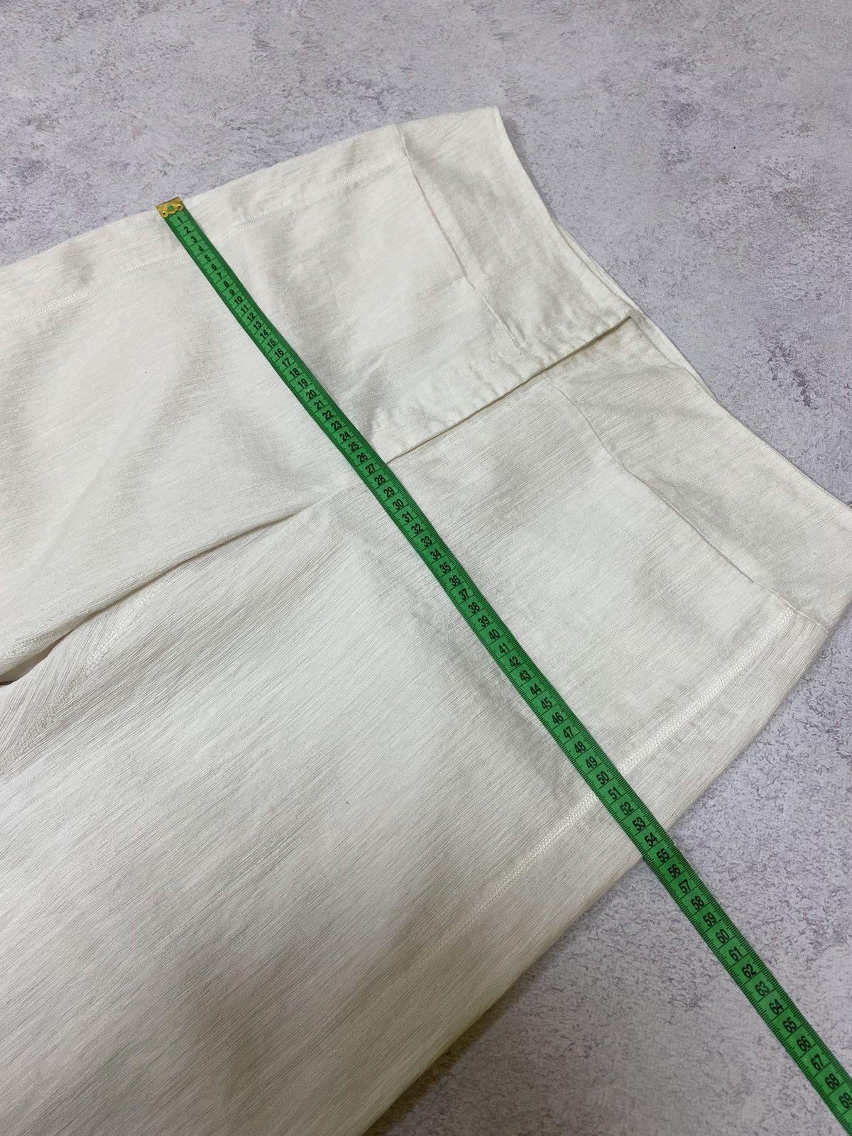 Annette Gortz Annette Gortz Womens White Wide Leg Trousers Pants Size 44 Size 30" / US 8 / IT 44 - 11 Thumbnail