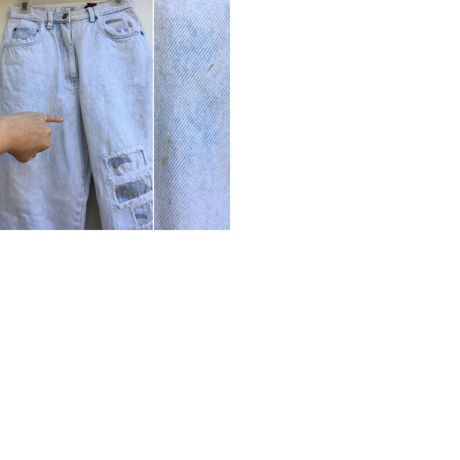 Vintage VINTAGE Stefano International Acid Wash High Waist Tapered Leg Jeans 28" 80s 90s Denim Blue Women Mens Jeans Size 32" / US 10 / IT 46 - 9 Thumbnail