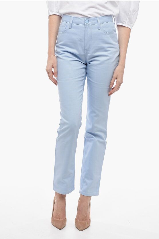 image of Raf Simons High Waisted Straight Fit Jeans in Blue, Women's (Size 26)