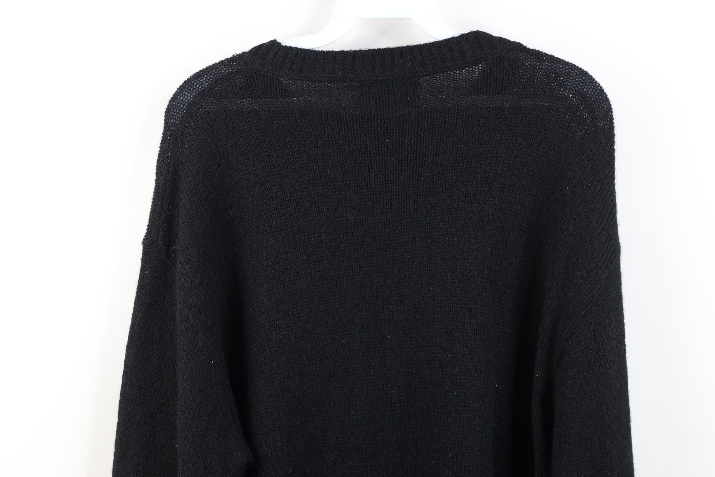 Vintage Vintage 70s Streetwear Wool Blend Knit Sweater Black USA Size US M / EU 48-50 / 2 - 8 Thumbnail