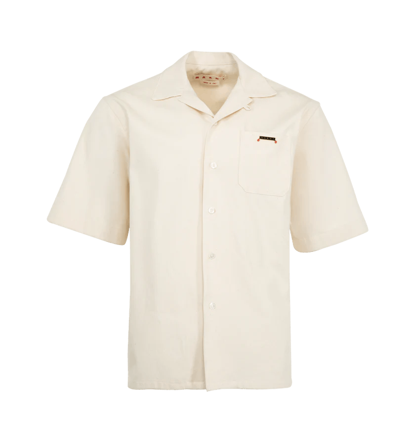 Marni o1h1sh10525 Denim Shirt in White Size US XL / EU 56 / 4 - 1 Thumbnail