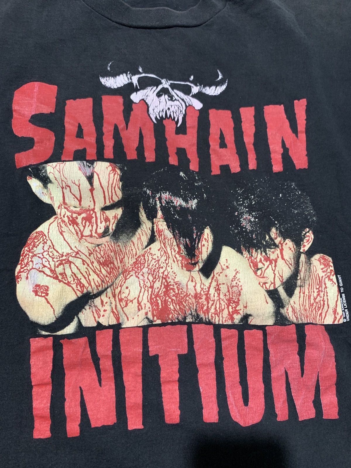 image of Anvil x Giant Samhain Initium Vintage Tee in Black, Men's (Size XL)