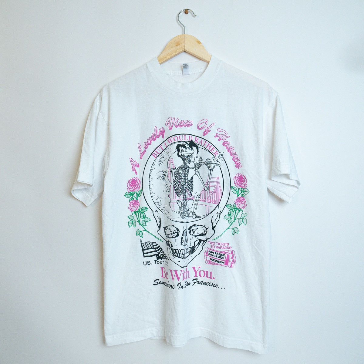 image of Online Ceramics Dead & Company I’D Rather Be With You in White, Men's (Size Medium)
